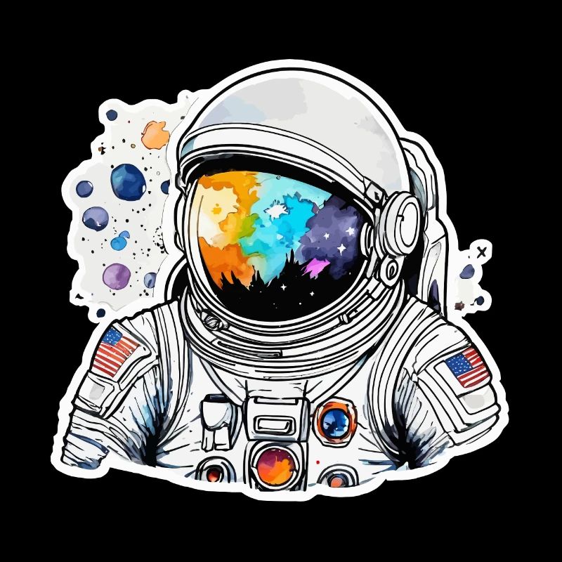 Aquarelle d’astronaute Aquarelle