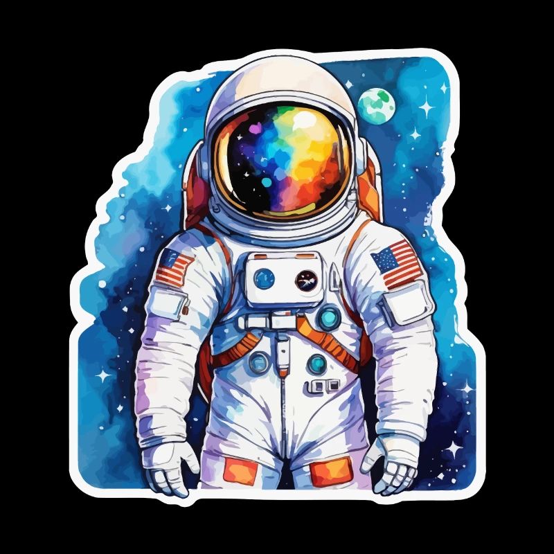 Aquarelle d’astronaute Aquarelle