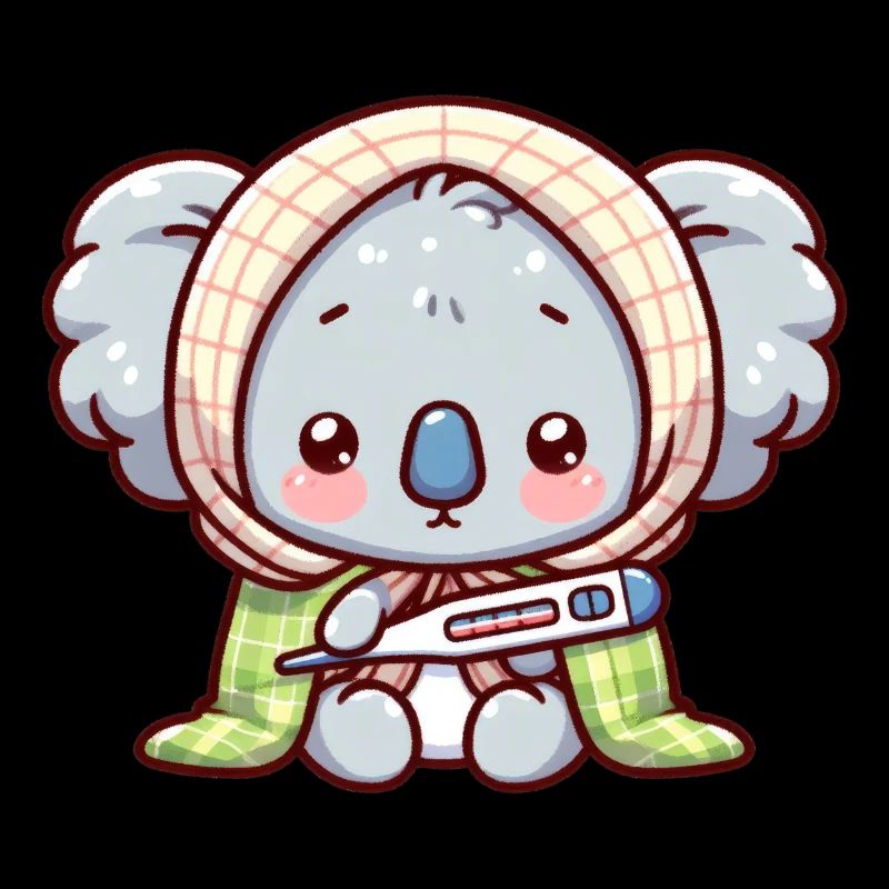A cute sick koala bear