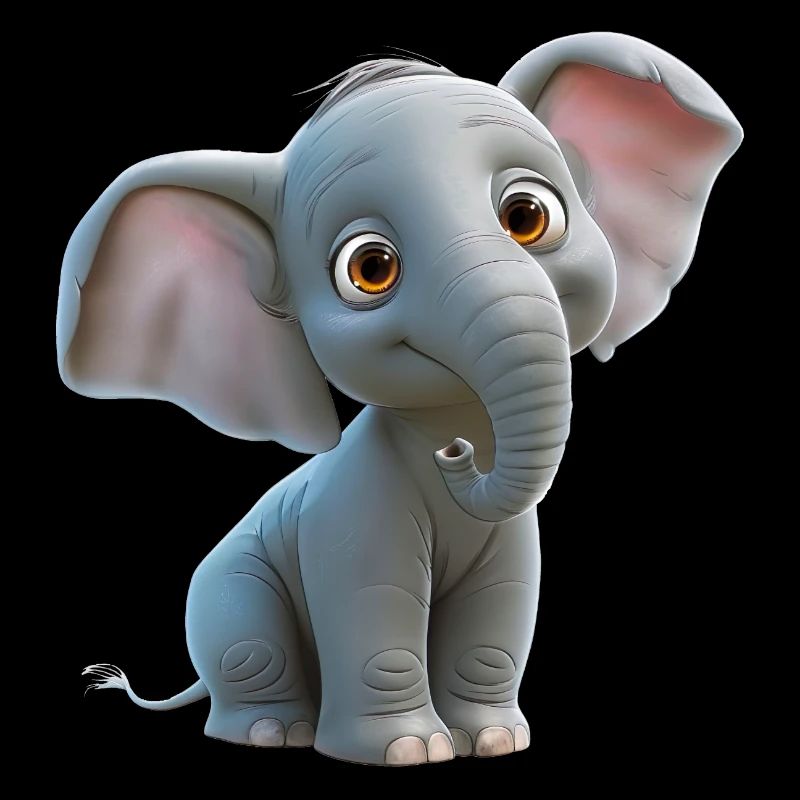 Drolliger kleiner Elefant