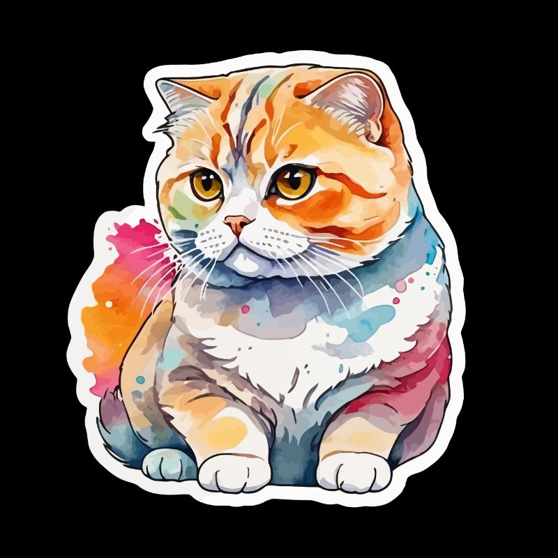 Scottish Fold Chat écossais à oreilles repliées