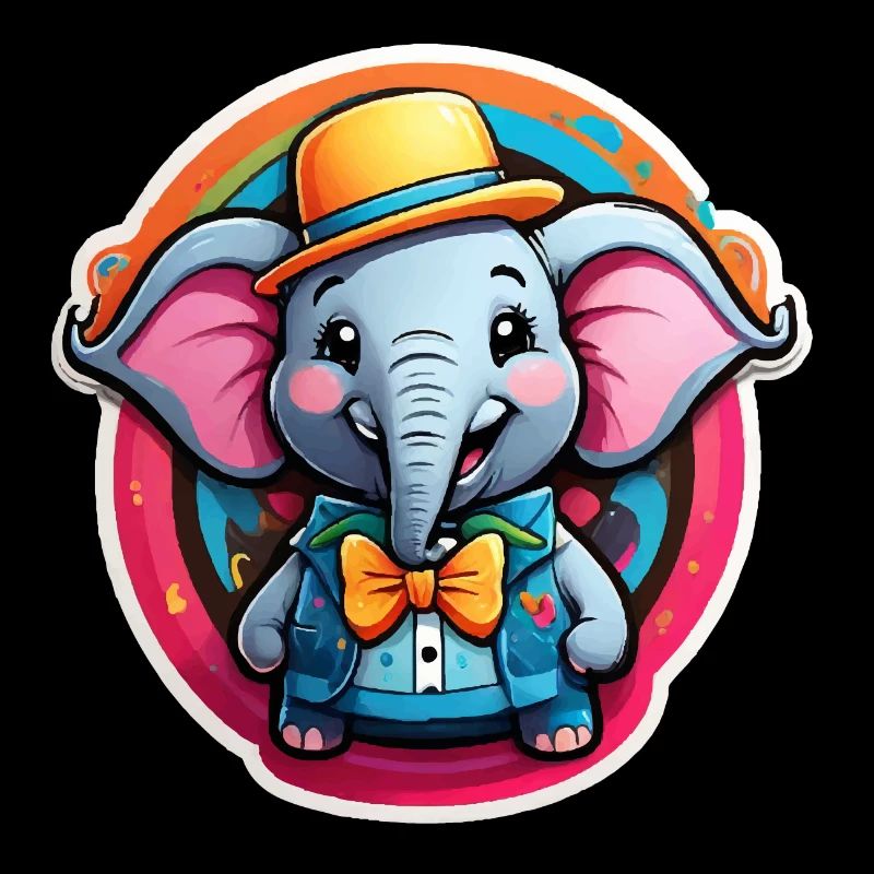 Funny Comic Elephant
