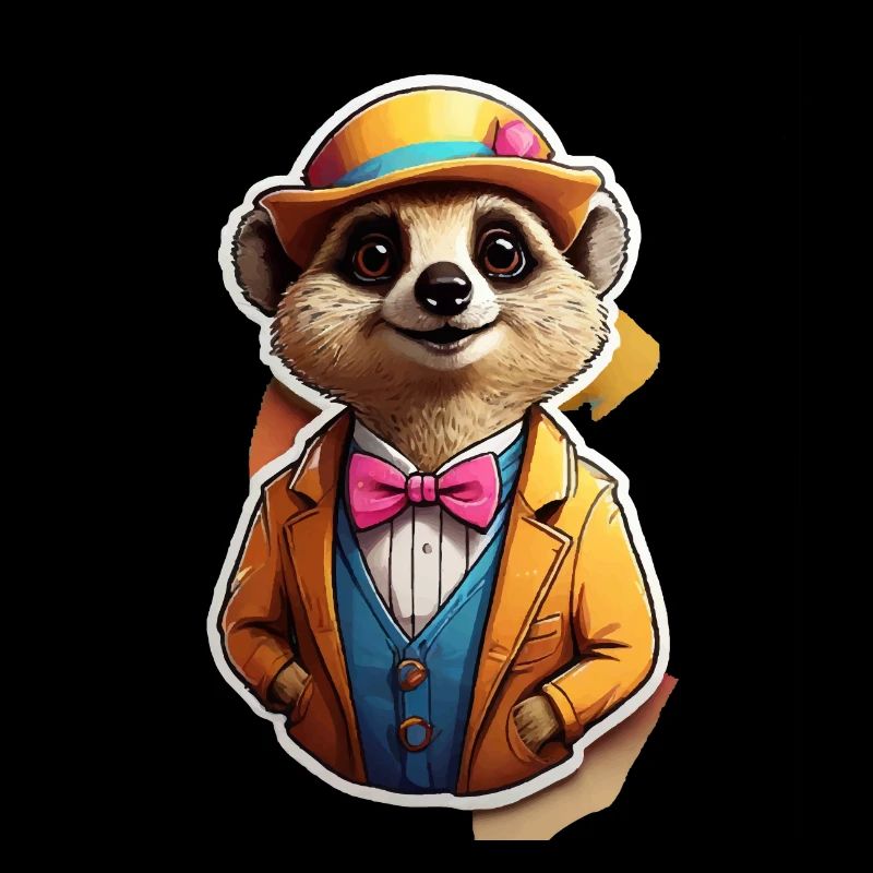 Lustiges Comic Erdmännchen