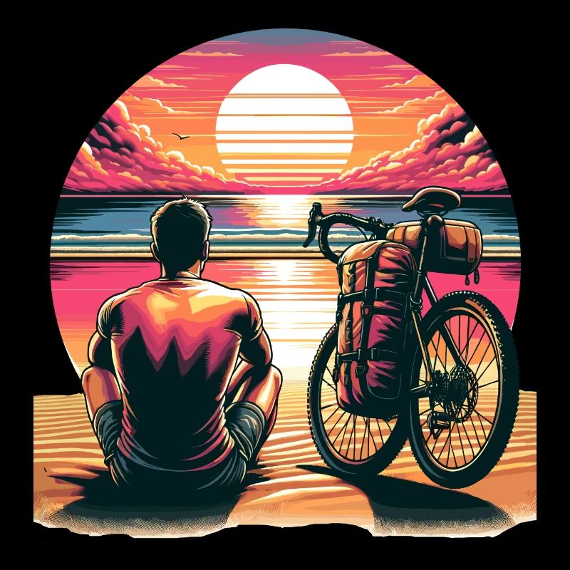 Visite à vélo au coucher du soleil