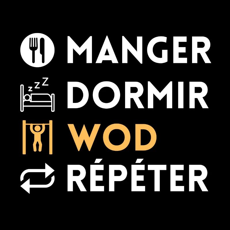 Manger dormir wod répéter