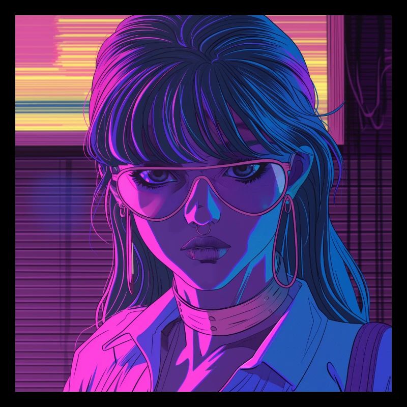 Impression de mode de haute qualité de fille anime des années 80