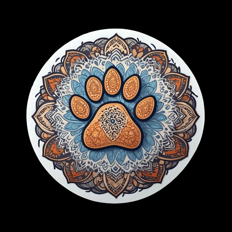 Mandala d’empreinte de chien
