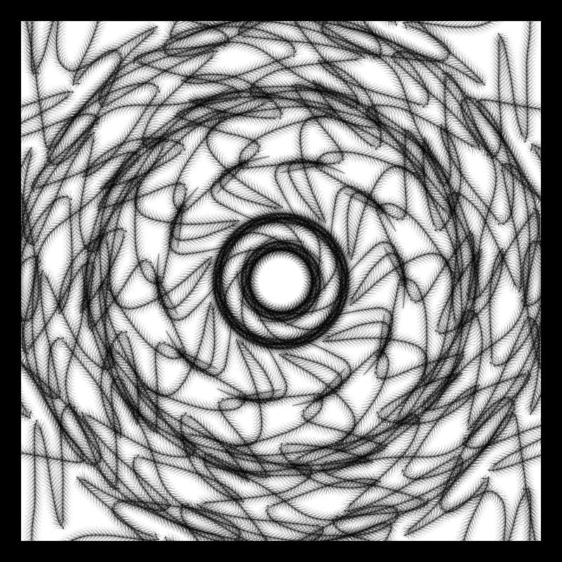 Black and white geometric design