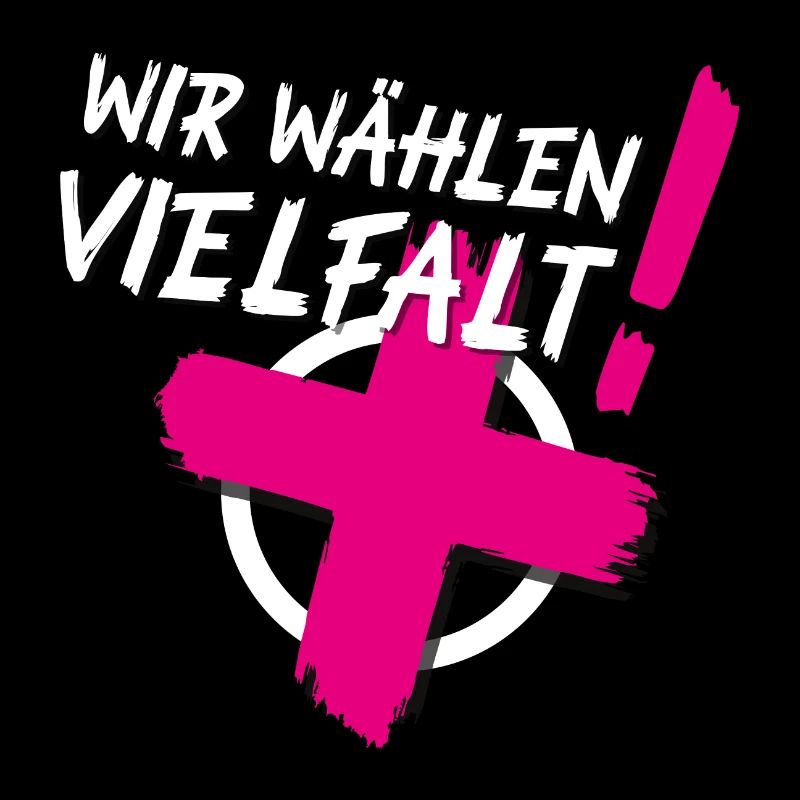 Wir wählen Vielfalt! (CSD-Design 2024)