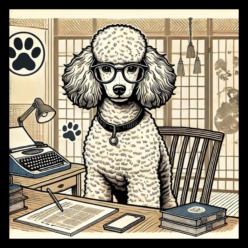 Caniche de bureau japonais Ukijo e Style