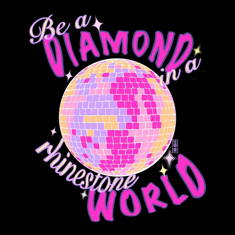 Sei eine diamantene Glitzer-Discokugel