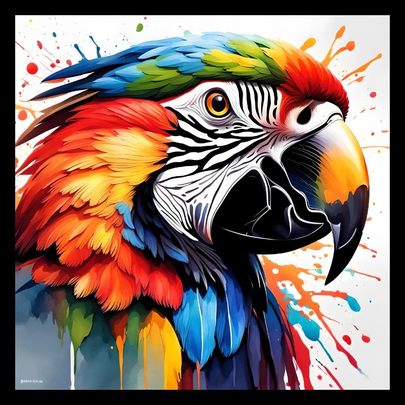 Parrot coloured