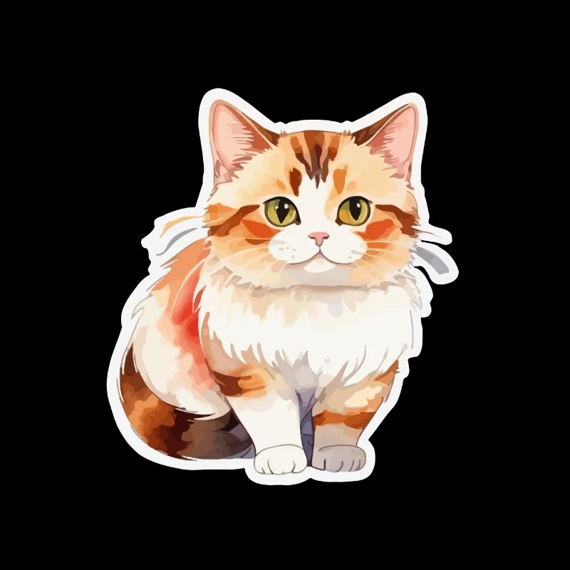 Munchkin Teckel Chat Aquarelle
