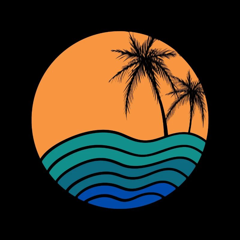 été palmiers île