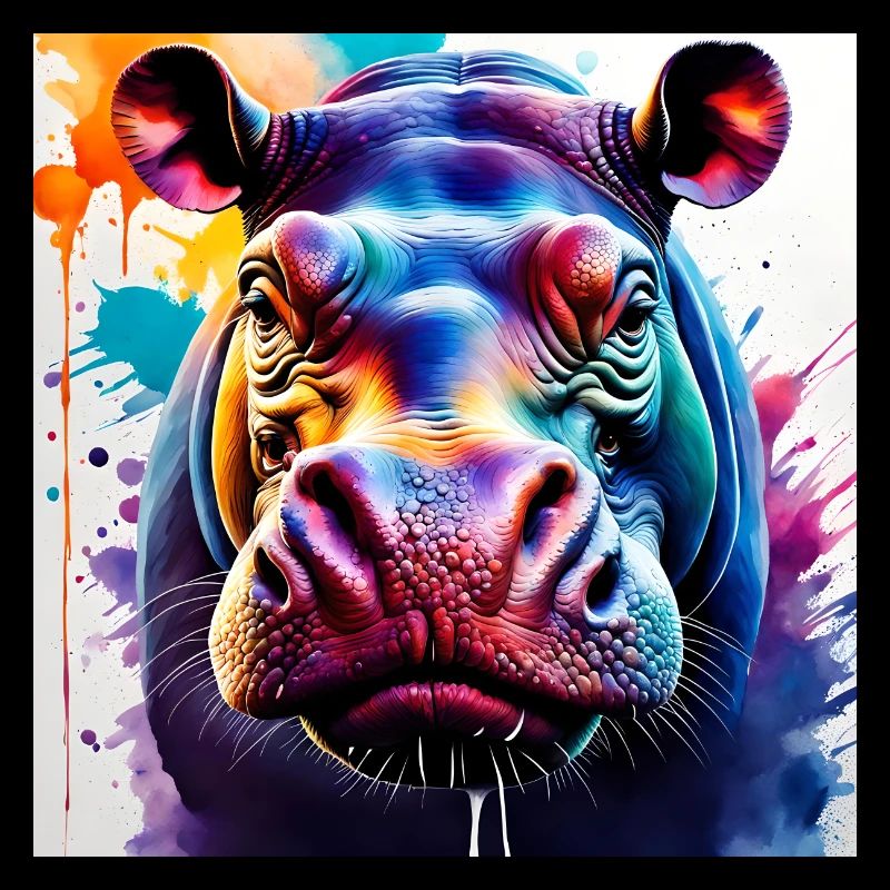 Hippo coloured