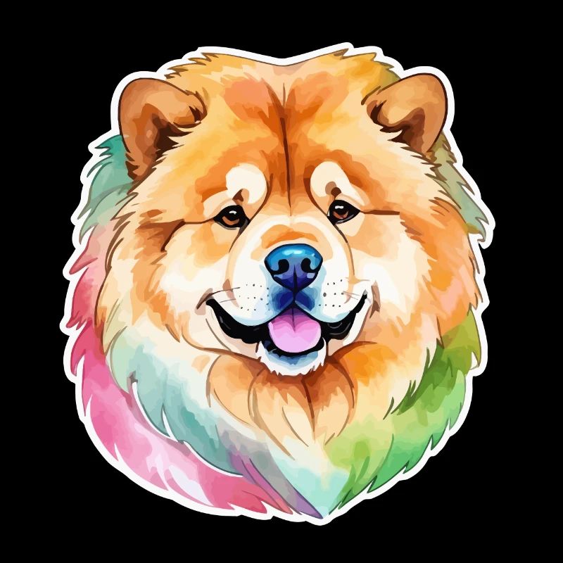 Chow Chow Watercolors
