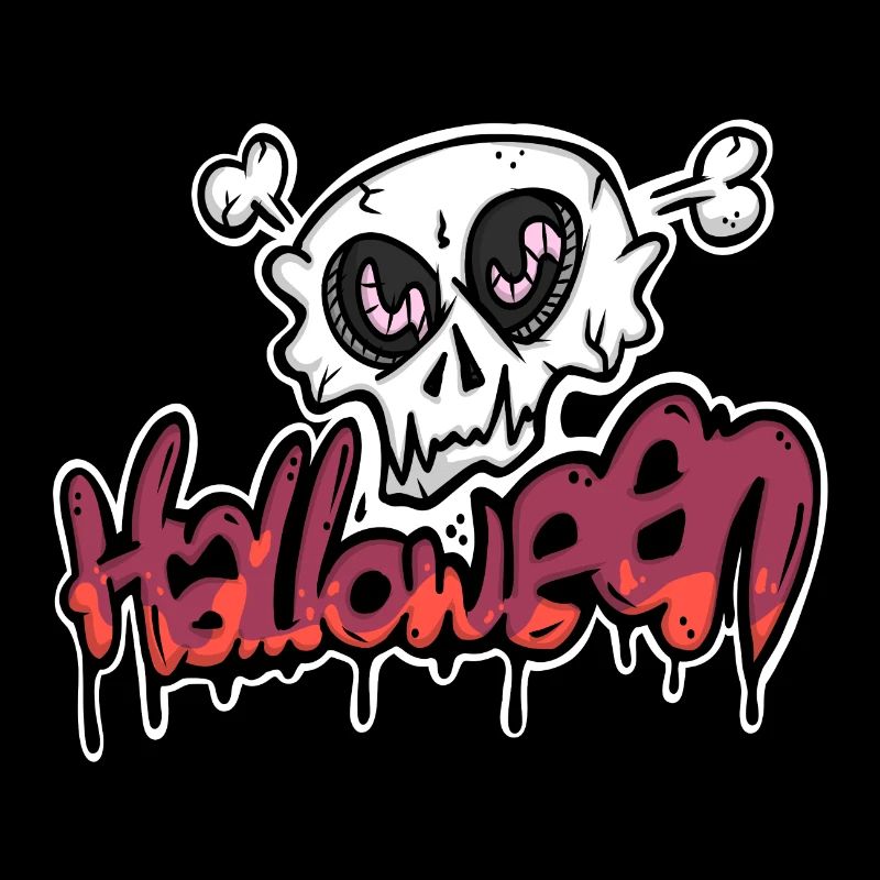 Crâne effrayant pour Halloween