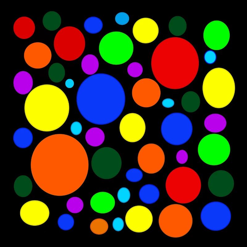 Blasen mit Regenbogenfarben