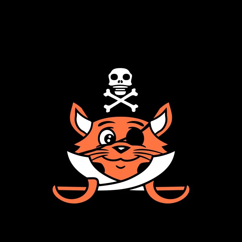 Pirate Cat Saber Steering Wheel Buccaneer Eye Patch