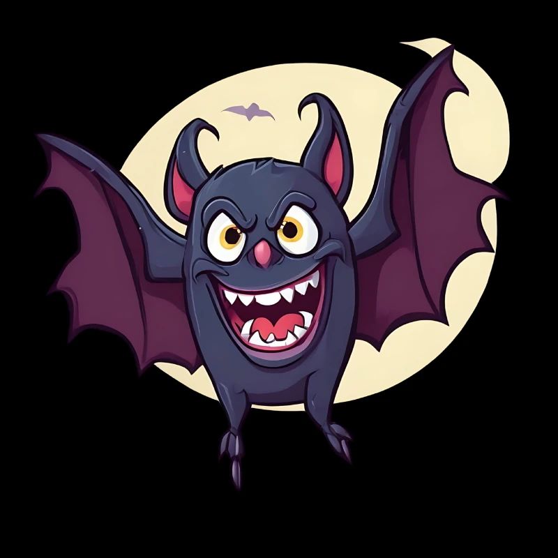 Halloween Bat Moon
