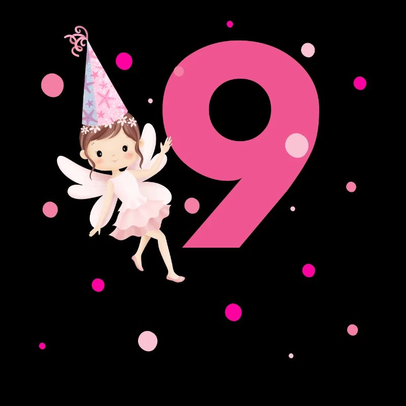 9e anniversaire fée rose