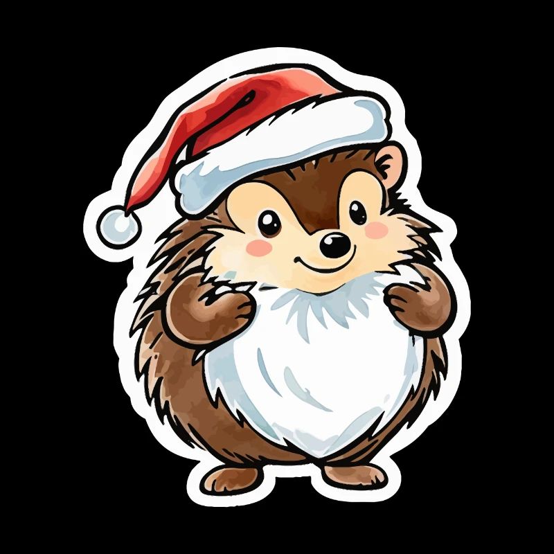 Igel Weihnachten Zeichnung