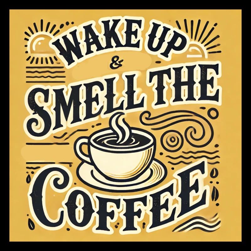 Wake up smaell the coffee