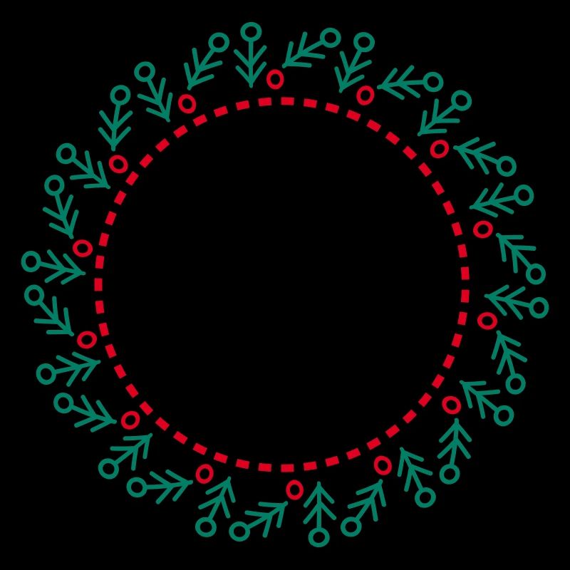 Neujahrs- und Weihnachtskranz