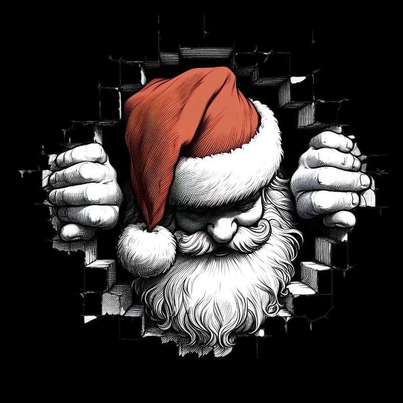 Père Noël dans le trou par l’avant 5