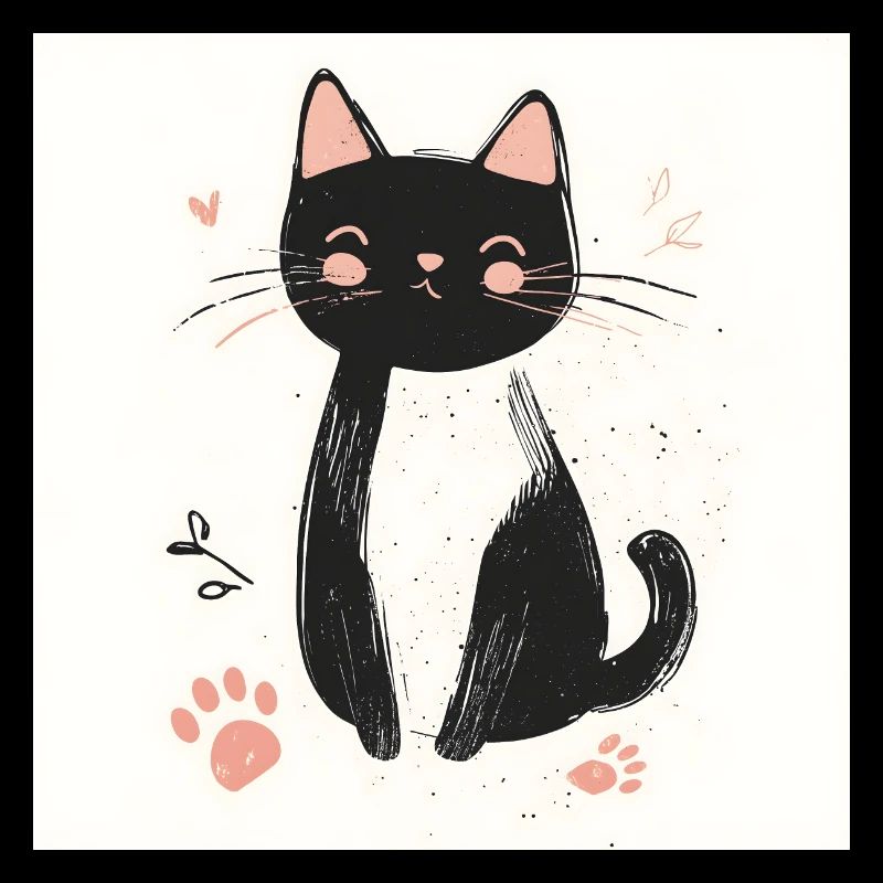 POD Chat empreinte 2