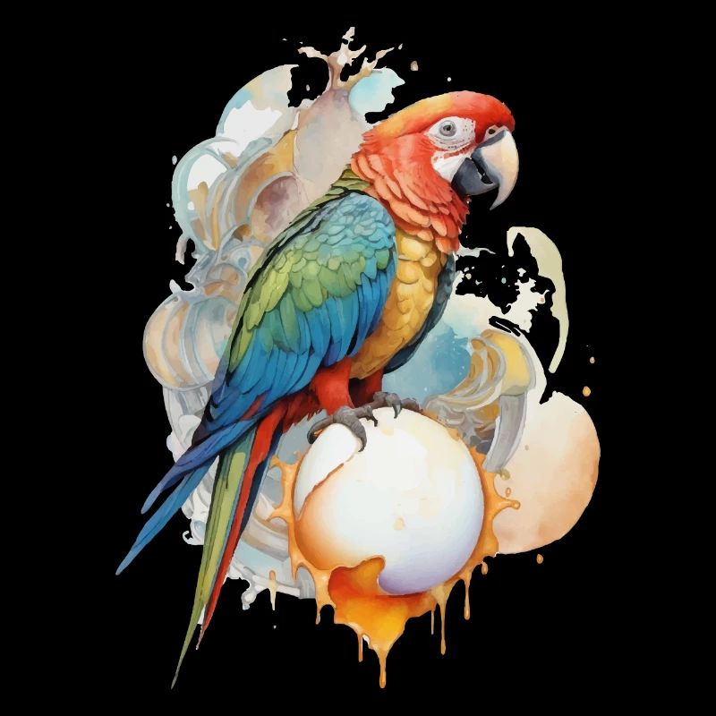 Perroquet Aquarelle