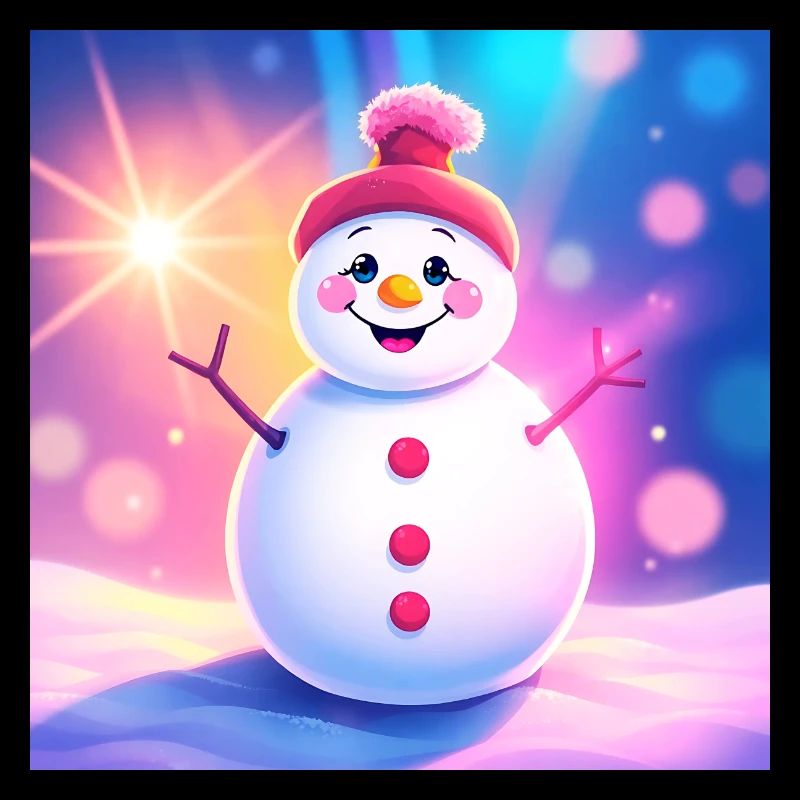 süßer Schneemann