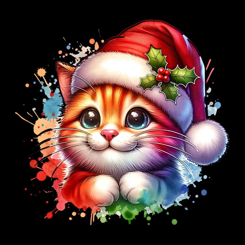 Chat mignon Noël