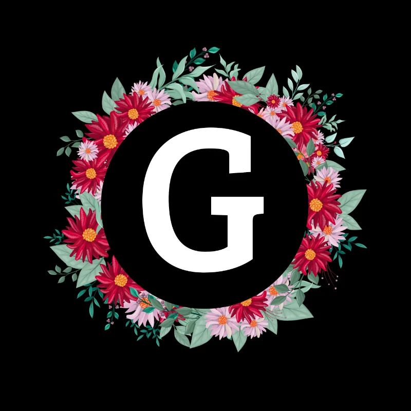 Buchstabe g Blumenkrone