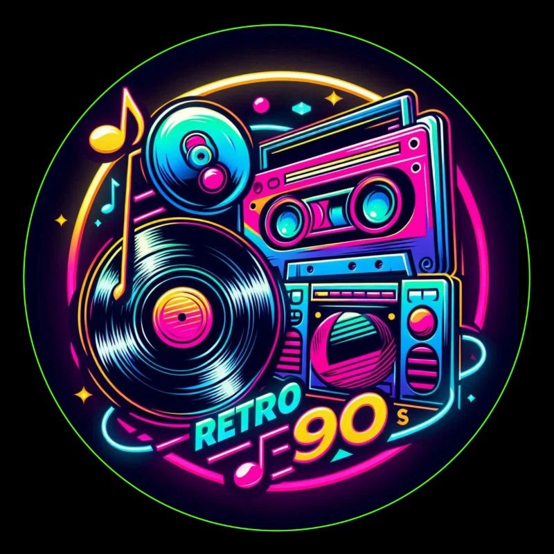 Retro 90s Logo
