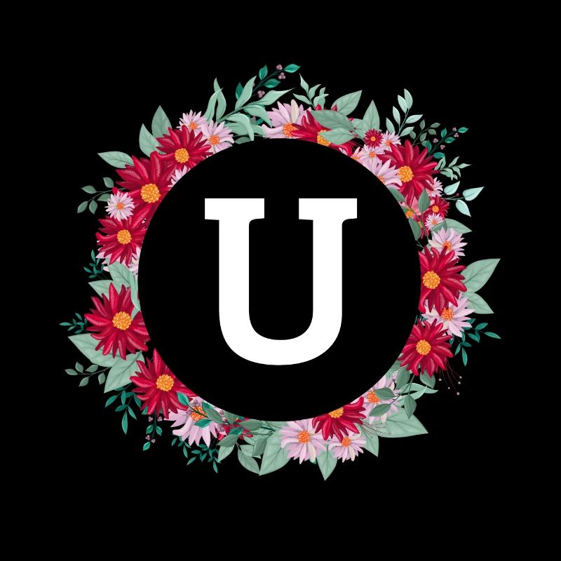 Buchstabe u Blumenkrone