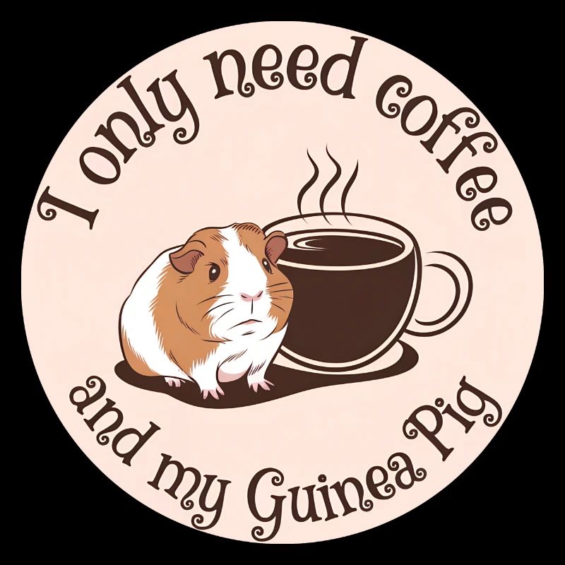 Juste besoin de café et de mon cochon d’Inde