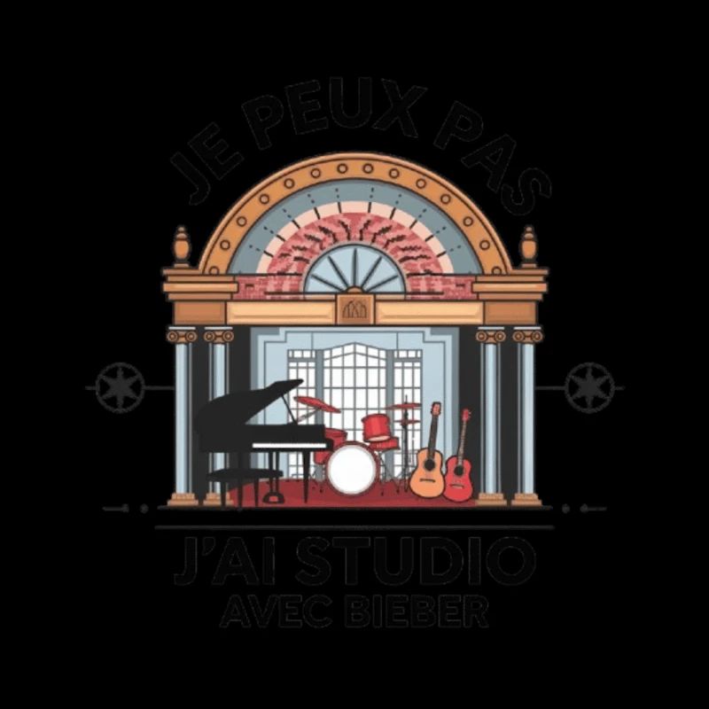 je peux pas j'ai studio avec Bieber