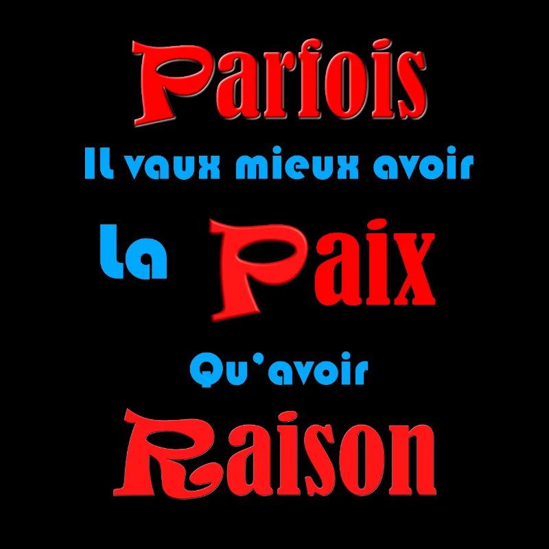 Sometimes it's better to have peace