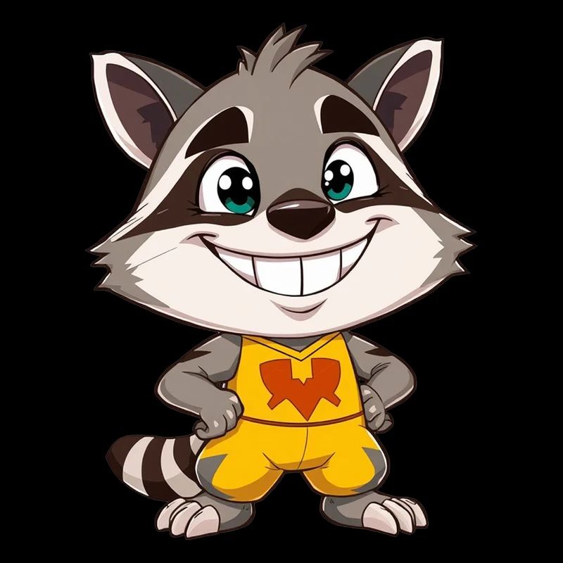 Frecher Waschbär