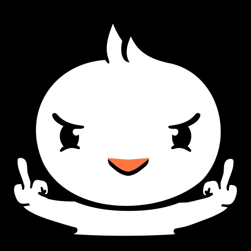 Bird Evil Bottom Hole Middle Finger Show Bad Boy
