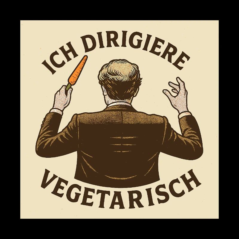Dirigent Ich dirigiere vegetarisch