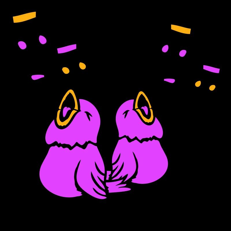 Songbirds sing musical notes, sparrows chirp music