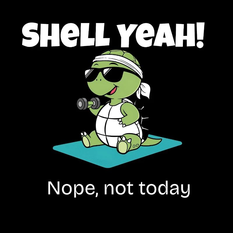 Funny Turtle Gym T-Shirt – Shell Yeah