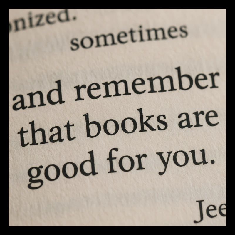 Buchseite - Bücher tun dir gut