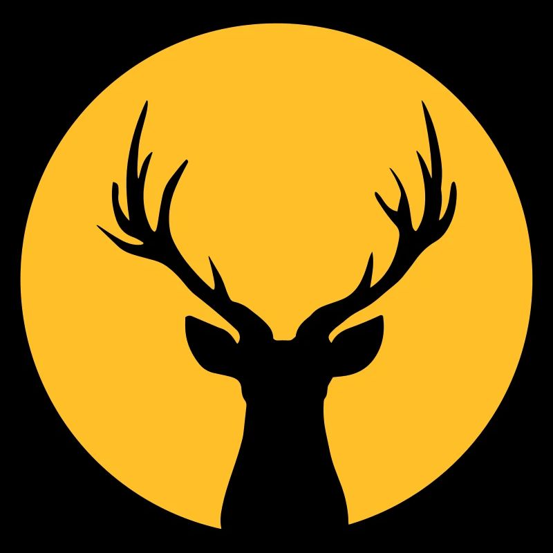 Deer In Moonlight Front