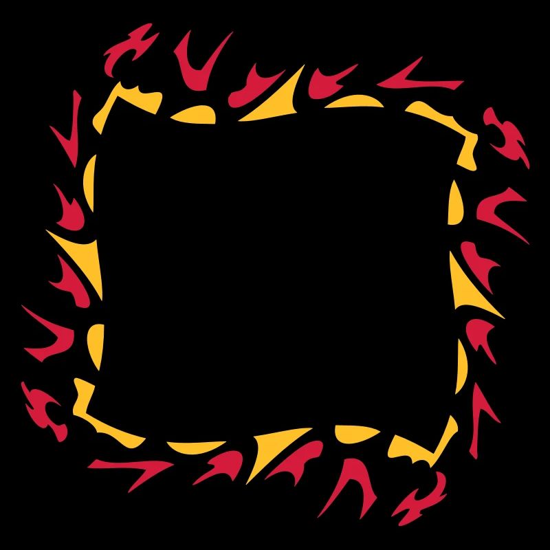 Abstract fire flame frame