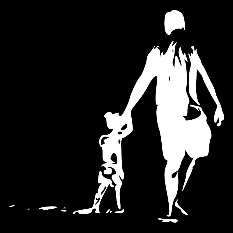 Father and daughter bright