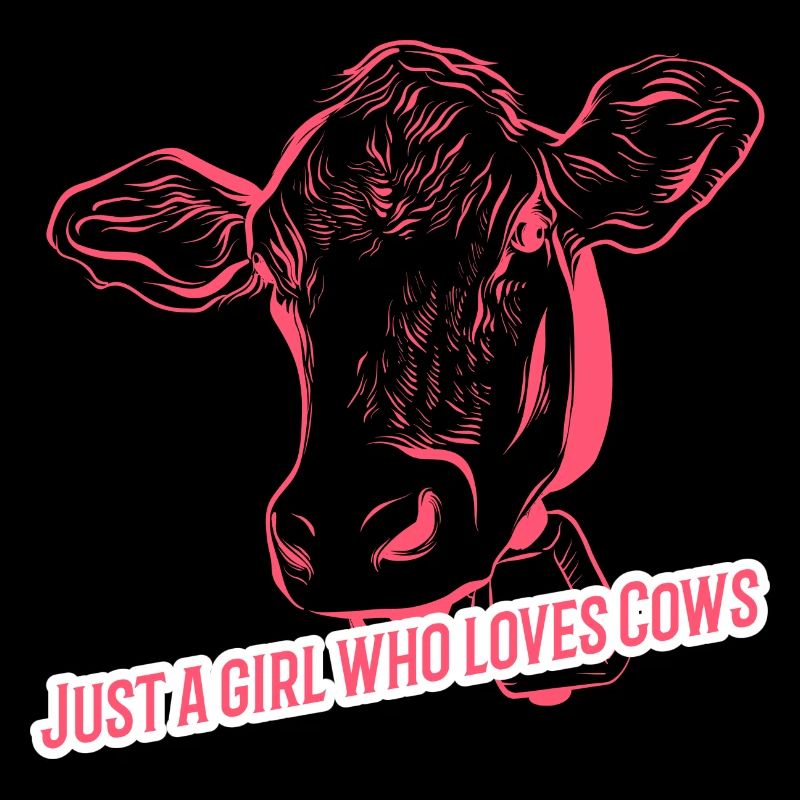 Nur ein Mädchen, das Kühe liebt