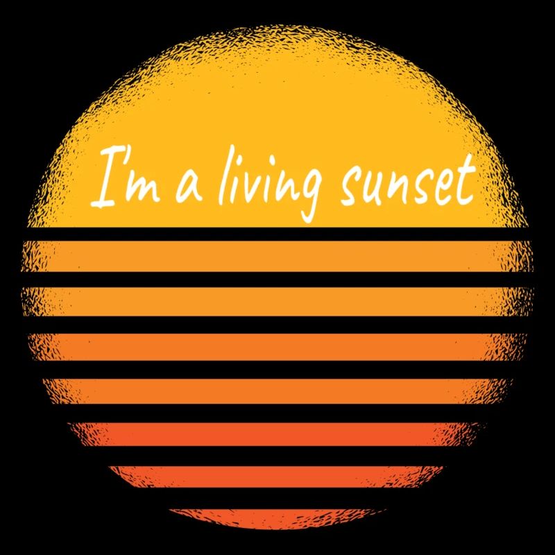 Je suis un coucher de soleil vivant